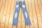 Vintage Deadstock Y2K Miss Me Bedazzled Low Rise Jeans Women's Size 26x31