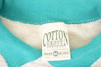 Vintage 1990s Cotton Grove Cute Teddy Bunny Graphic Print Collared Sweatshirt Womens L