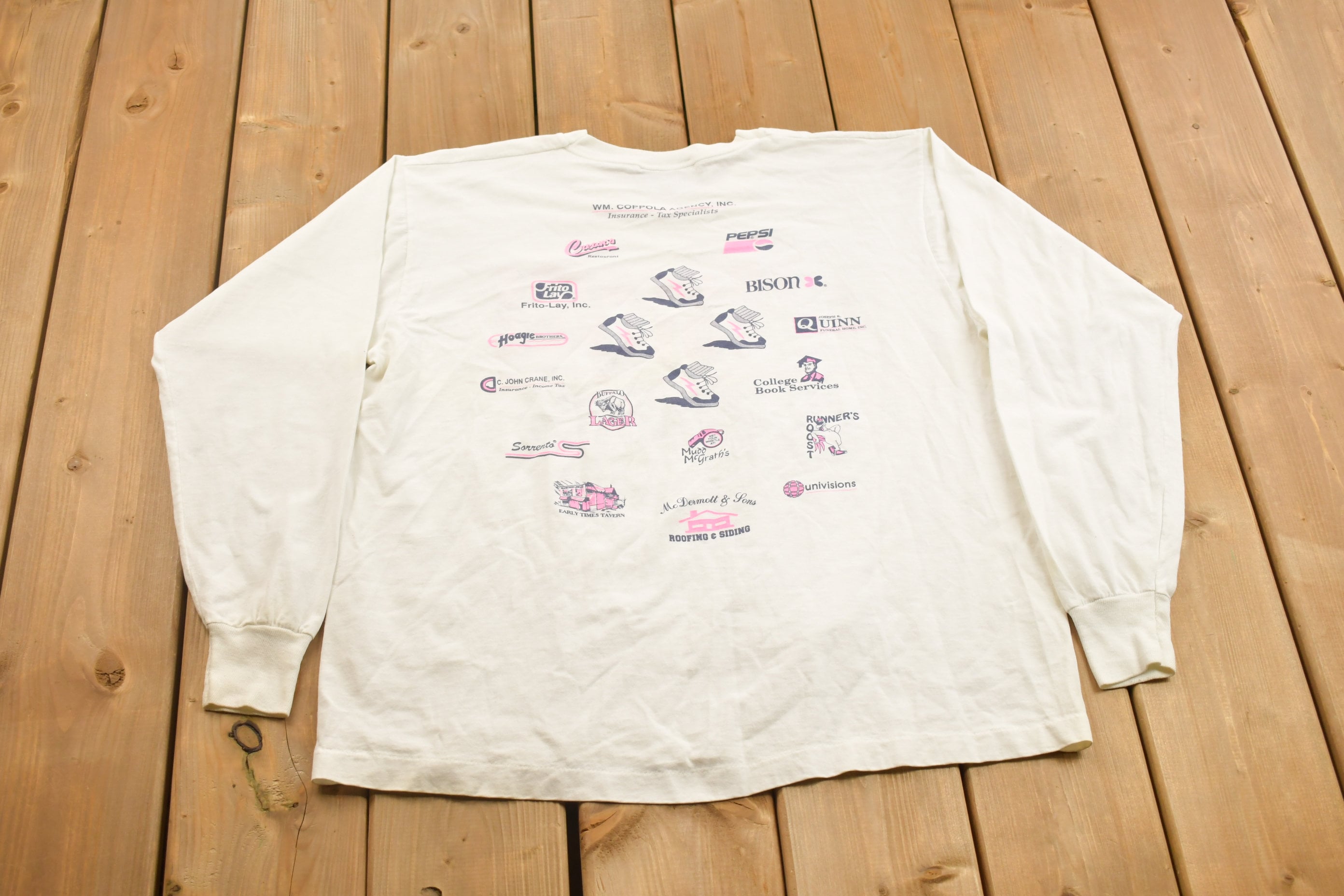 Vintage 1990s 4th Annual Trocaire College 5K Race Crewneck Long Sleeve Shirt