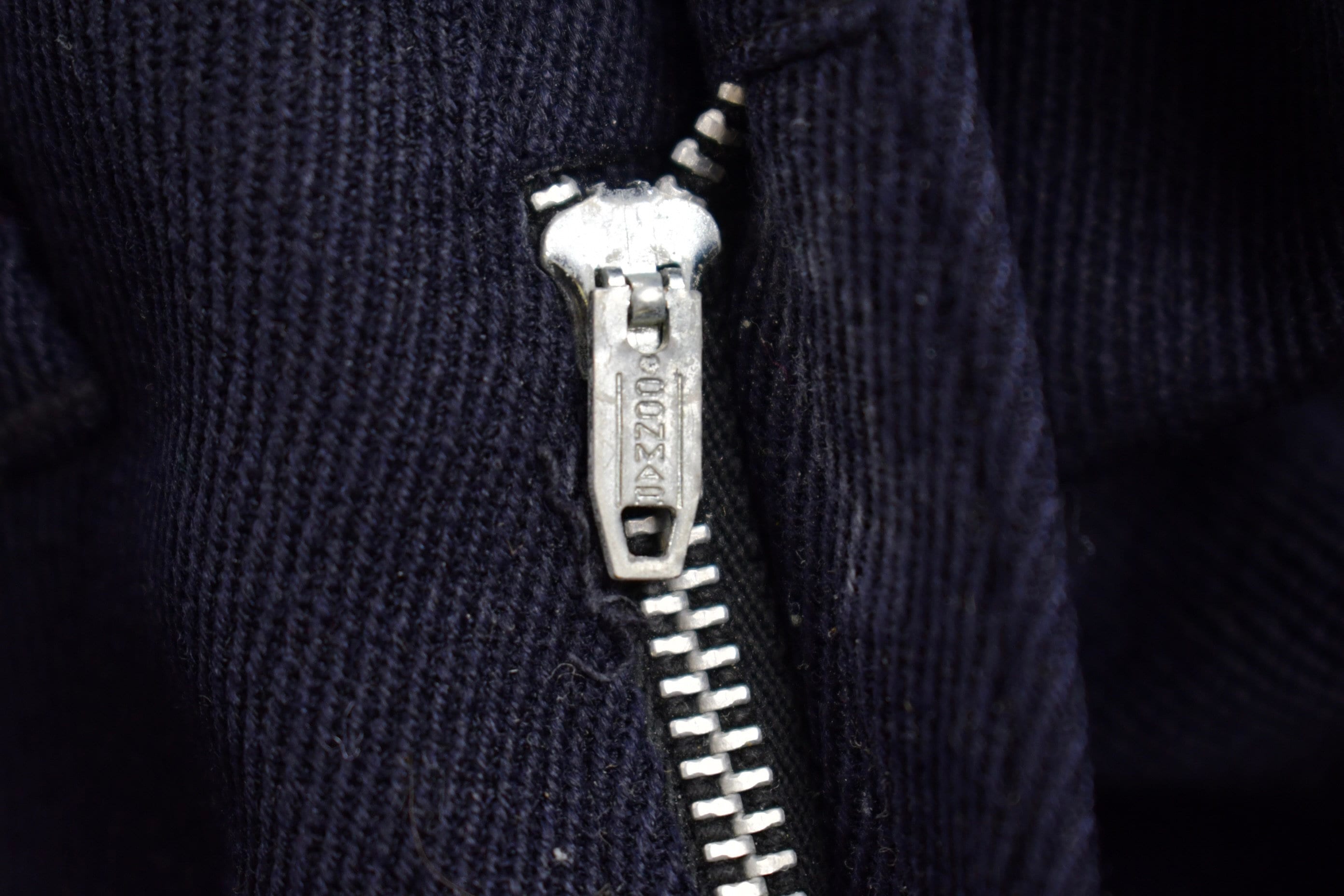 Vintage 1950 Wool Navy Blue Trousers