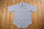 Vintage 1990s Lazarus Blank Blue Button Up Shirt