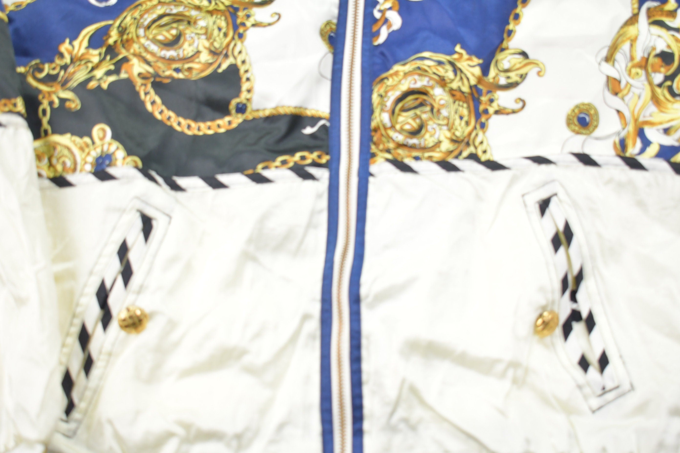 Vintage 1980s Gallery Sport All Over Print Full Zip Windbreaker Jacket