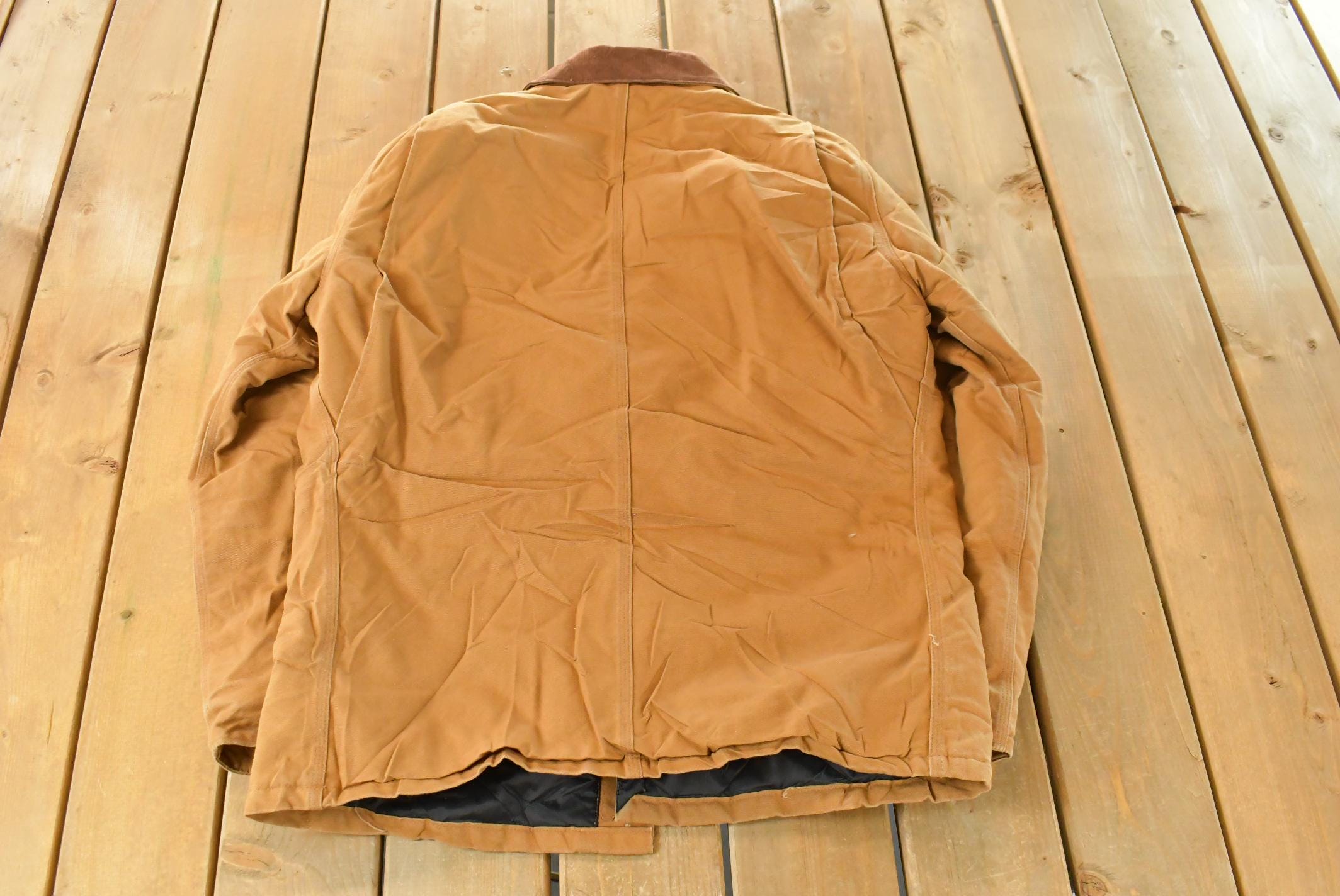 Vintage 1990s Carhartt Traditional Arctic Quilt Lined Jacket Men's 2XL