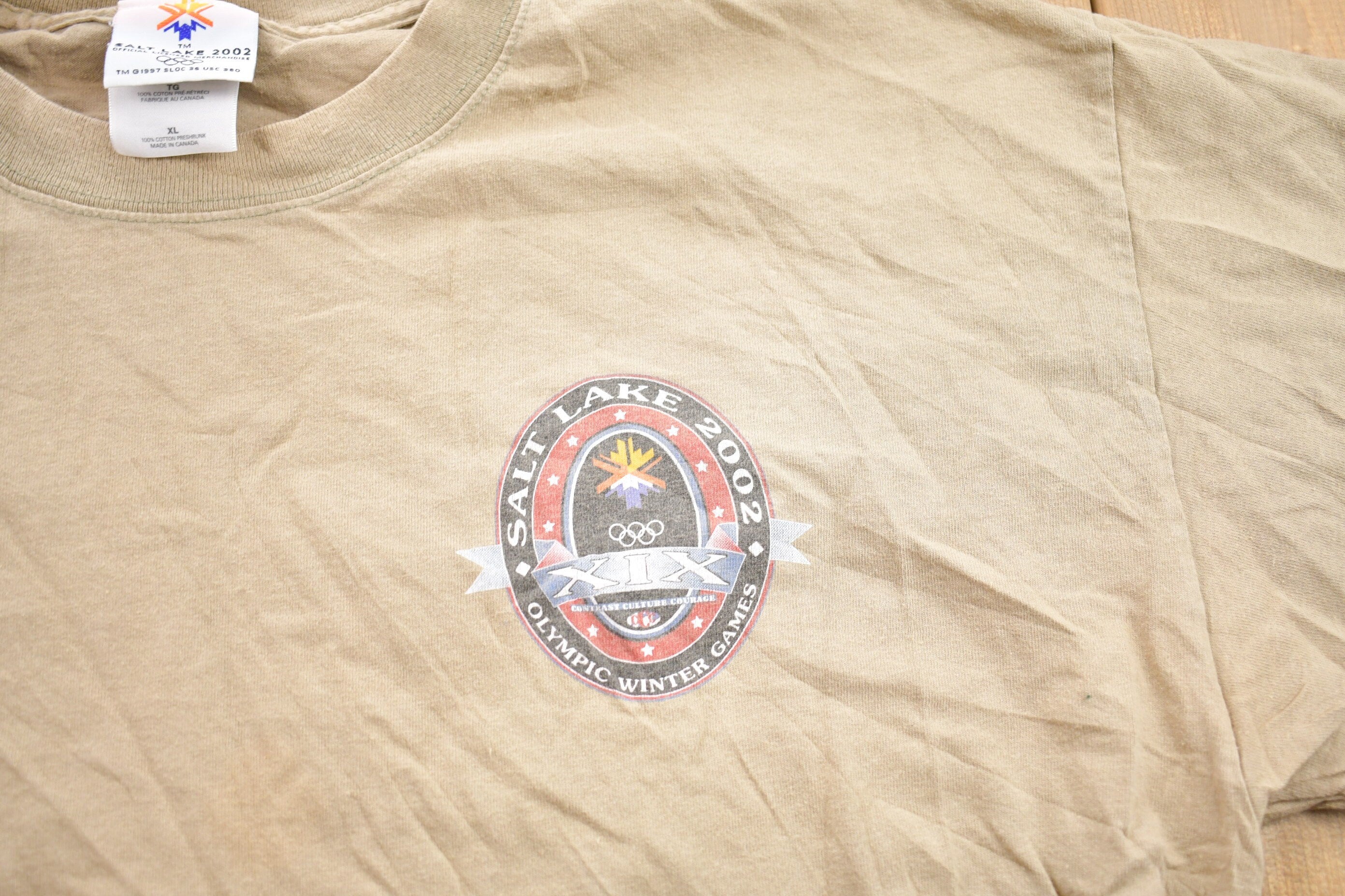 Vintage 2002 Salt Lake Winter Olympic Games Graphic T-Shirt