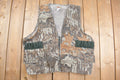 Vintage 1990s Sports A Field Realtree Camo Hunting Vest