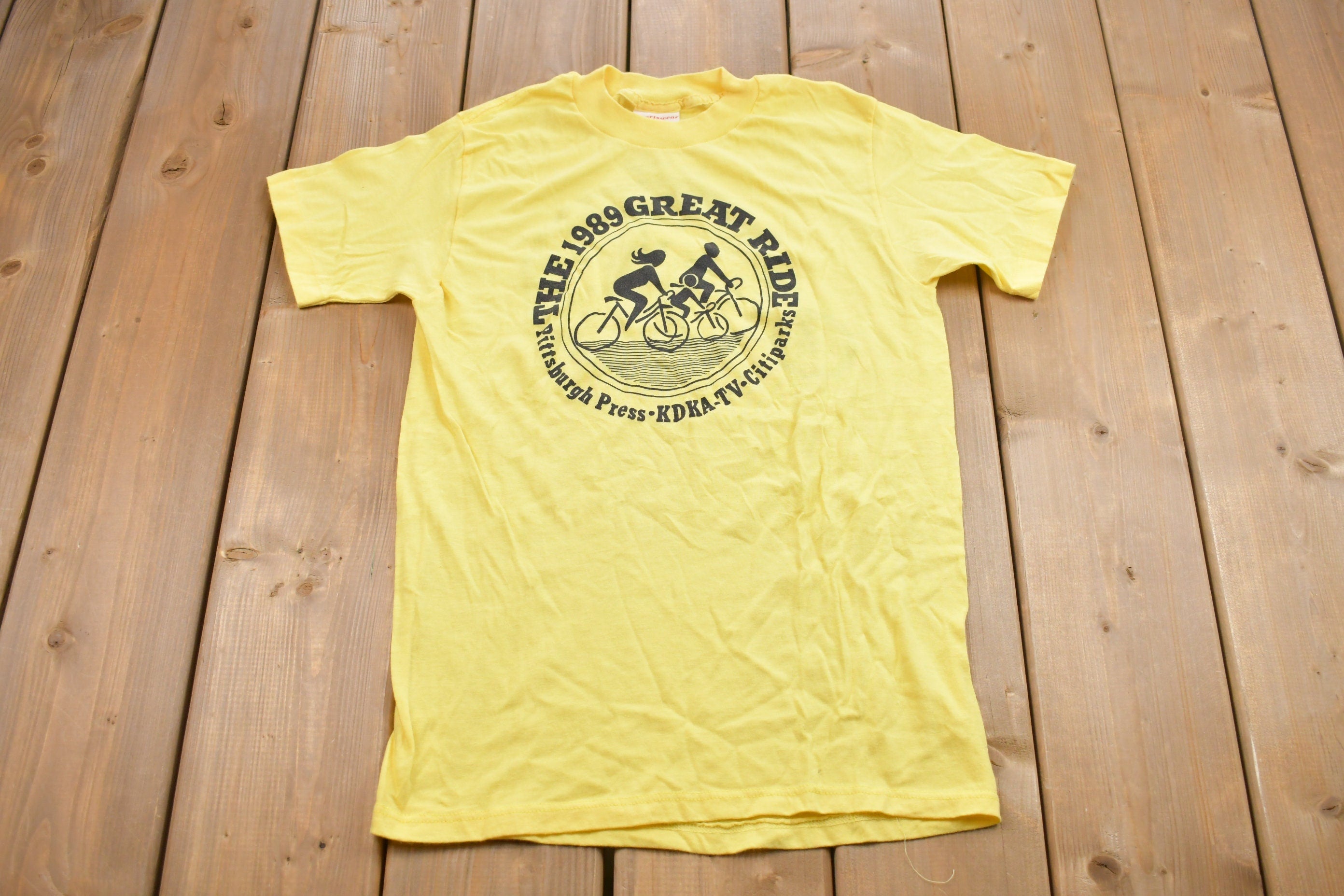 Vintage 1989 Great Ride Graphic T-Shirt