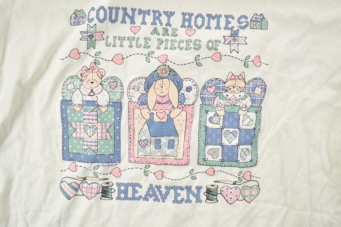 Vintage 1990s Country Homes Graphic T-Shirt