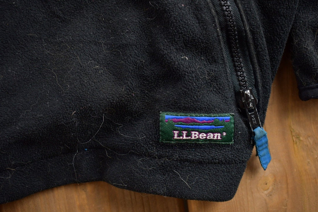 Vintage 1990s LL Bean Zip Up Fleece Sweater