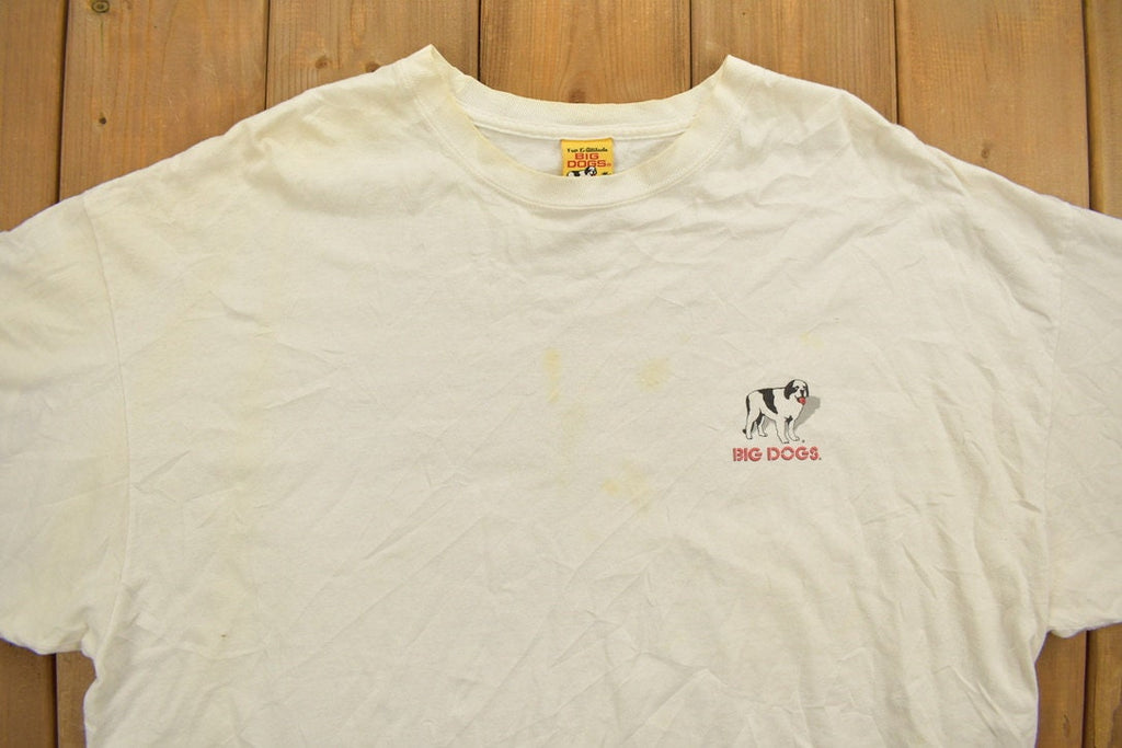 Vintage Big Dogs "Five O'Clock Somewhere" Funny Graphic T Shirt