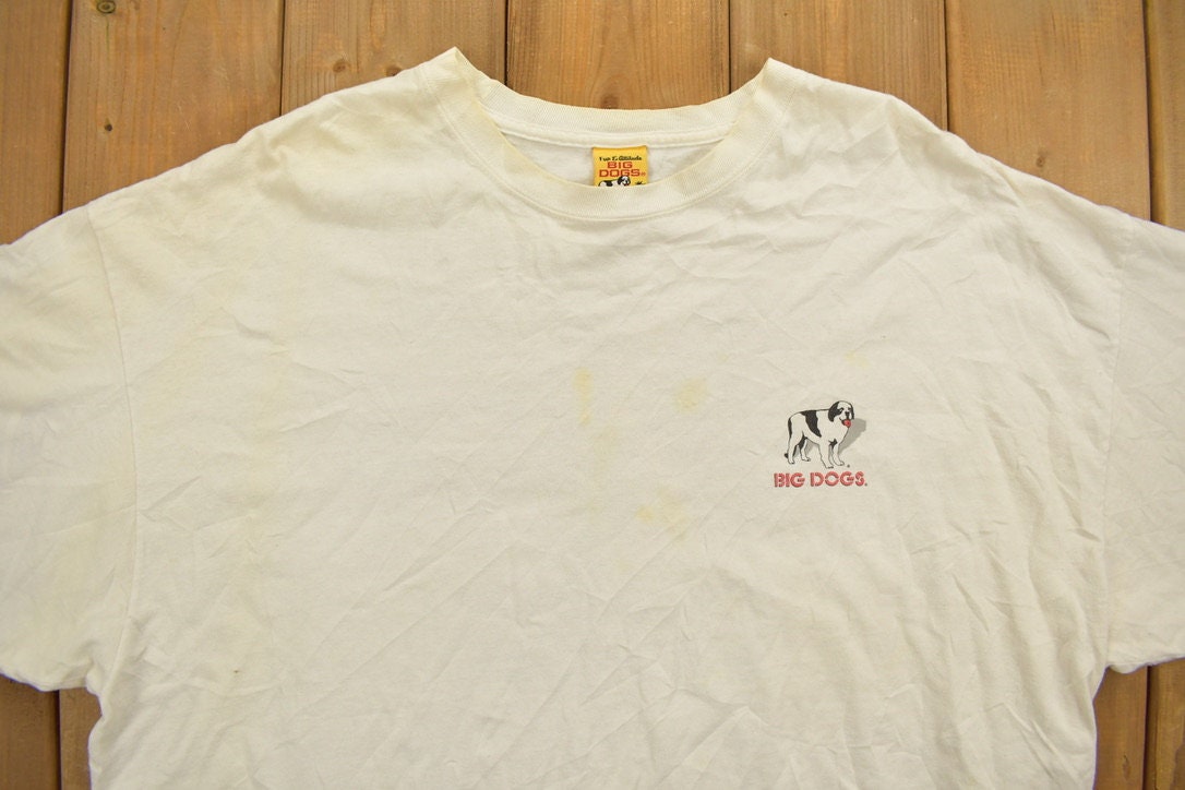 Vintage Big Dogs "Five O'Clock Somewhere" Funny Graphic T Shirt