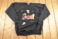 Vintage 1990s Hand painted Halloween Souvenir Boo Crewneck Sweatshirt Womens L