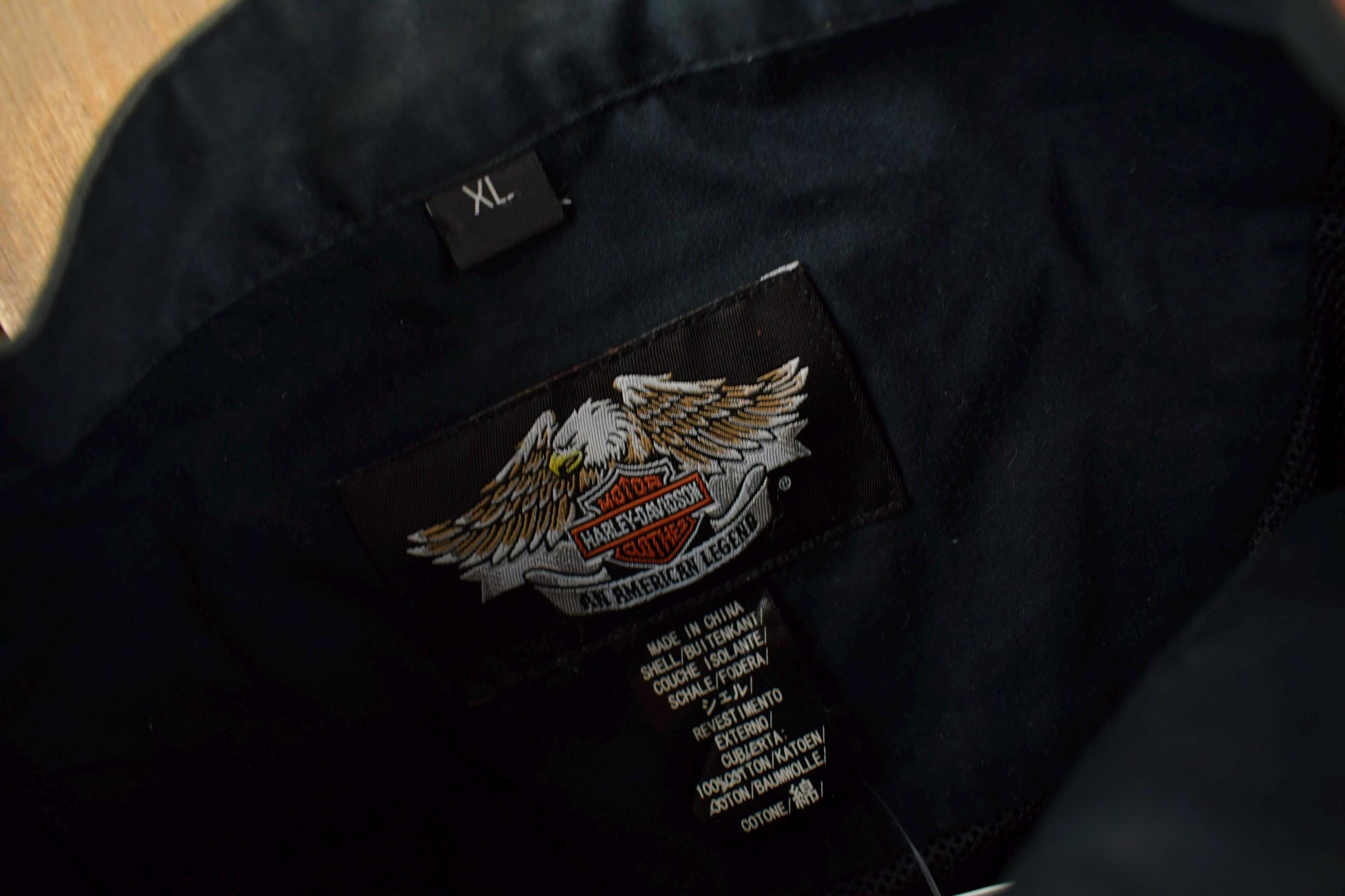 Vintage 1990s Harley Davidson Motorcycles Light Jacket Size Women's XL