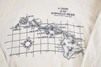 Vintage 1990s Chart Of The Hawaiian Isles Souvenir Crewneck Sweatshirt Mens S
