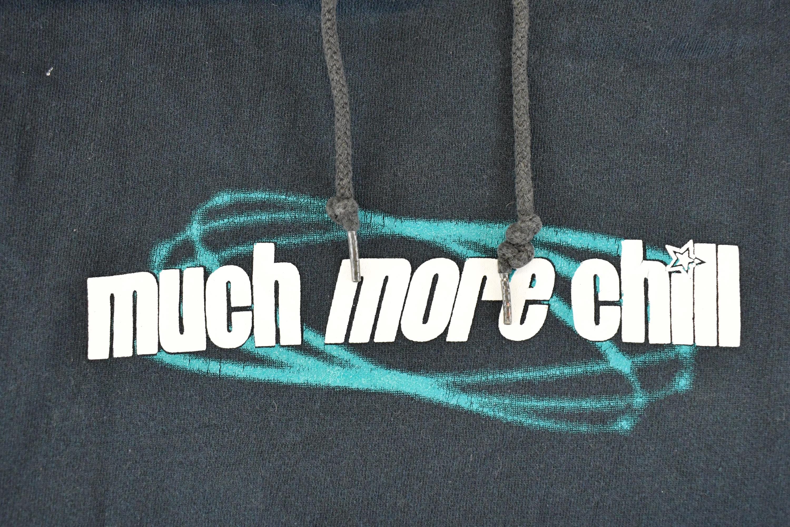 Vintage 1990s Much More Chill Souvenir Hoodie Sweatshirt Men's M / 90s Crewneck / Travel Vacation Sweater / Vintage Sweatshirt