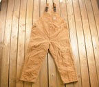 Vintage 1980s Carhartt Double Knee Quilted Canvas Overalls