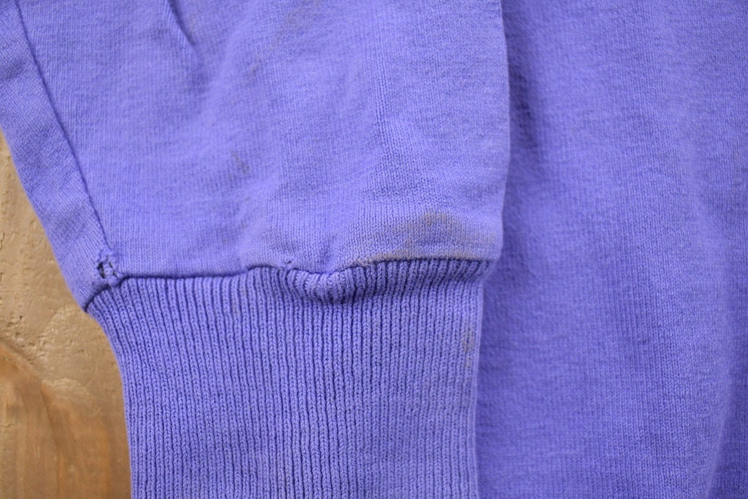 Vintage 1990s Lands' End Color Block Striped Crewneck Sweatshirt