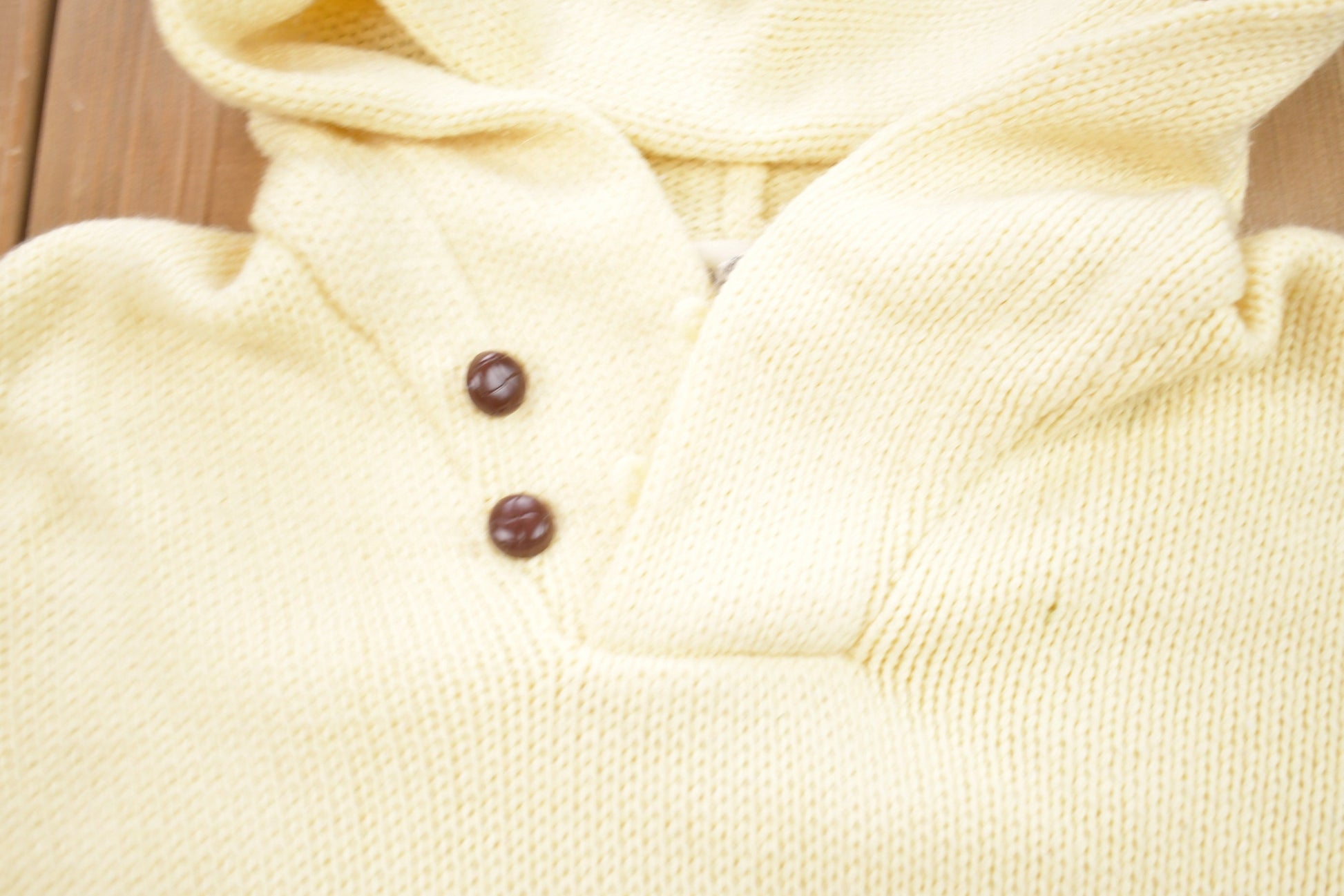 Vintage 1980s Vardon Knitted Hooded Sweater / Vintage 80s Hooded Sweatshirt / Button Up Hoodie / Colorful / Sweatshirt / Abstract Pattern