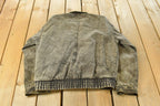 Vintage 1990s Greatland Acid Wash Denim Jacket Men's Medium