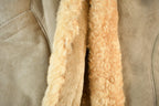 Vintage 1980s Fibok Shearling Fur Coat Vest Women's L