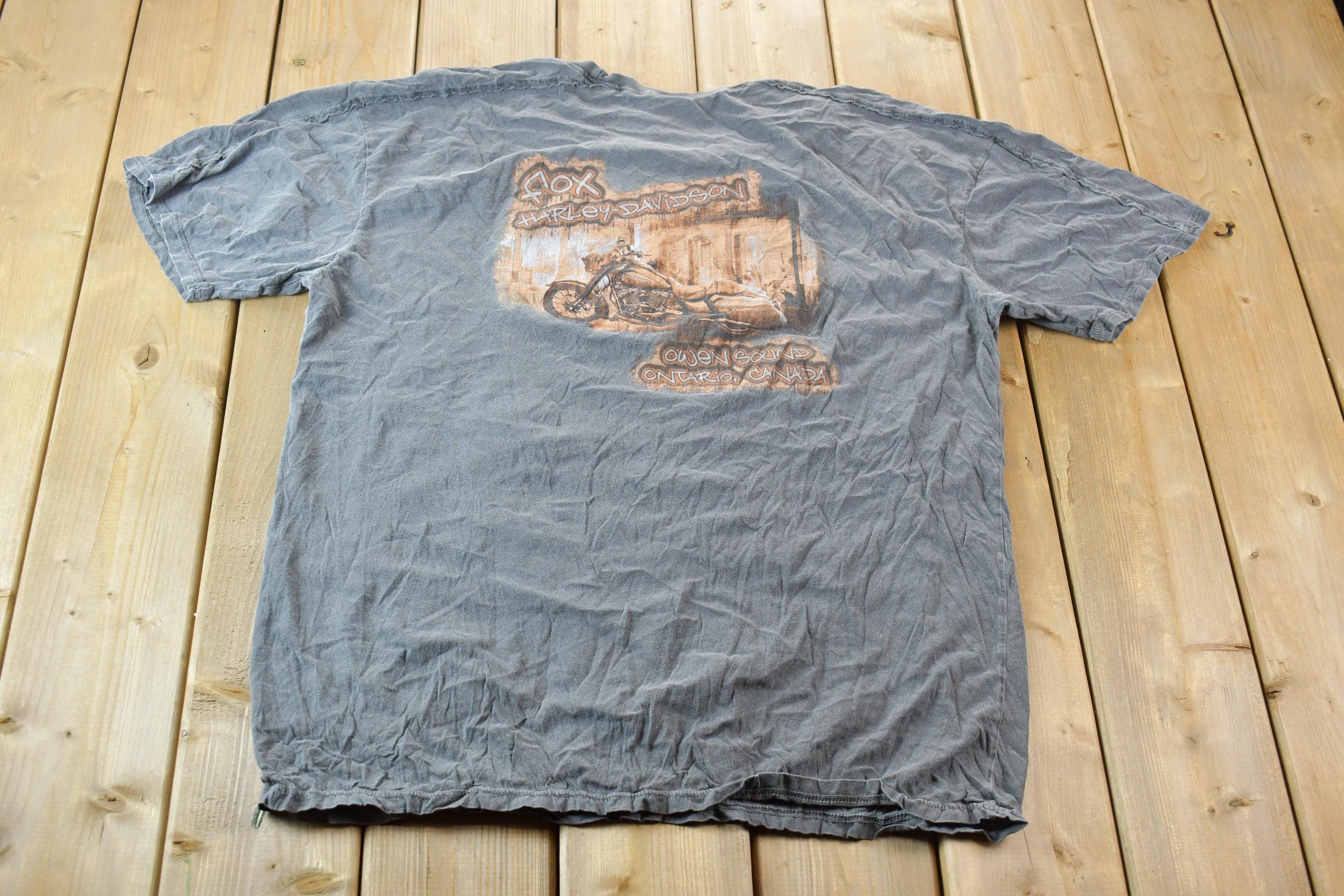 Vintage 1990s Harley Davidson Motorcycles Single Stitch Graphic T-Shirt