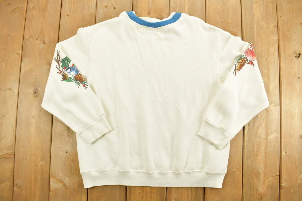 Vintage 1990s Bird Theme Graphic Cute Crewneck