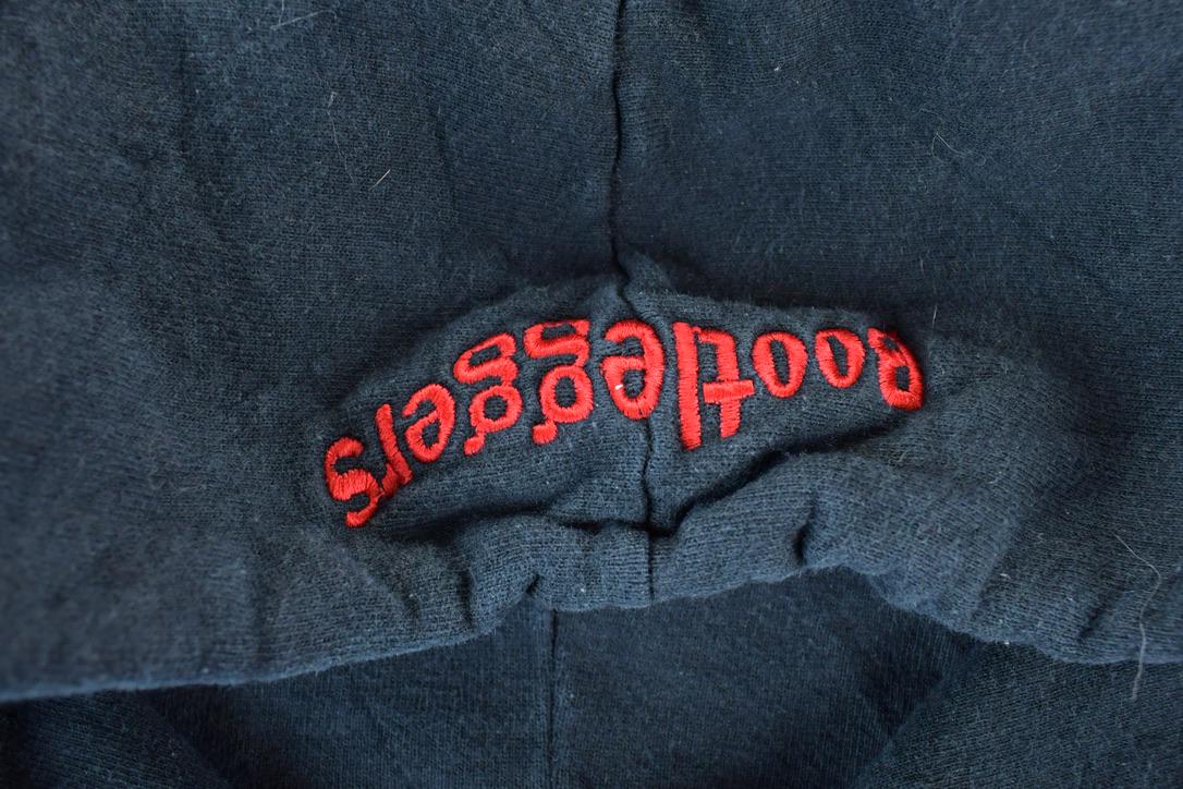 Vintage 1990s Bootleggers Main St Minnesota Souvenir Heavyweight Hoodie Sweatshirt