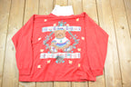 Vintage 1990s Teddy Bear Holiday Time Christmas Cute Crewneck Sweater