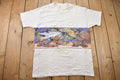 Vintage 1990s Dolphins Turtle Sea Fish Theme Graphic T-Shirt