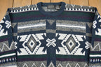 Vintage 1990s Graphix Abstract Striped Knit Crewneck Sweater /