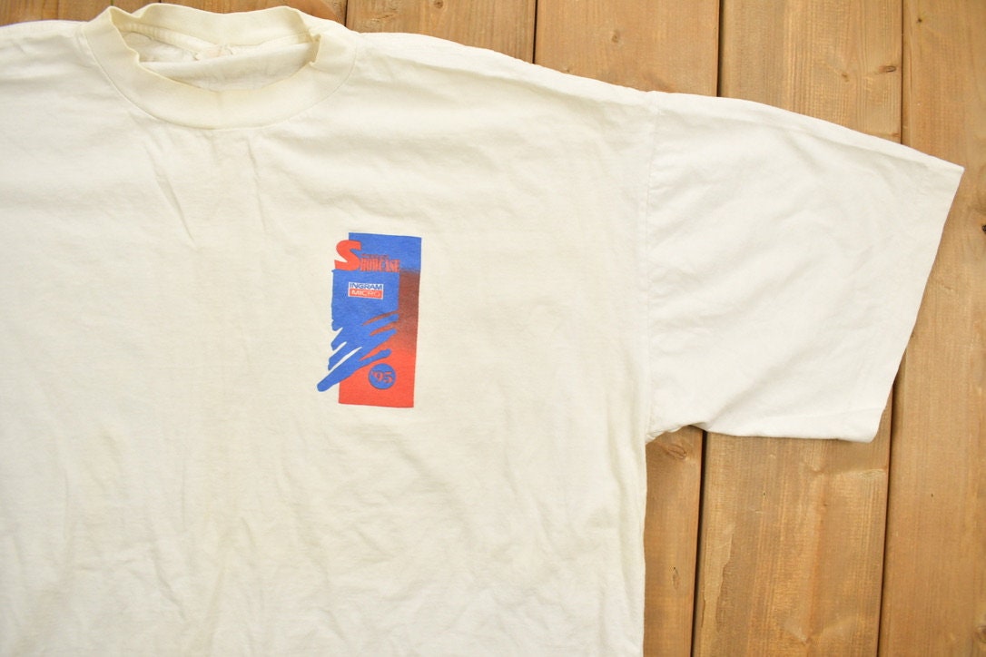Vintage 1995 Product Showcase Graphic T-Shirt