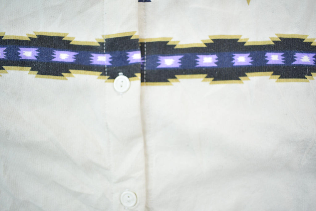 Vintage Pattern Button Up Shirt