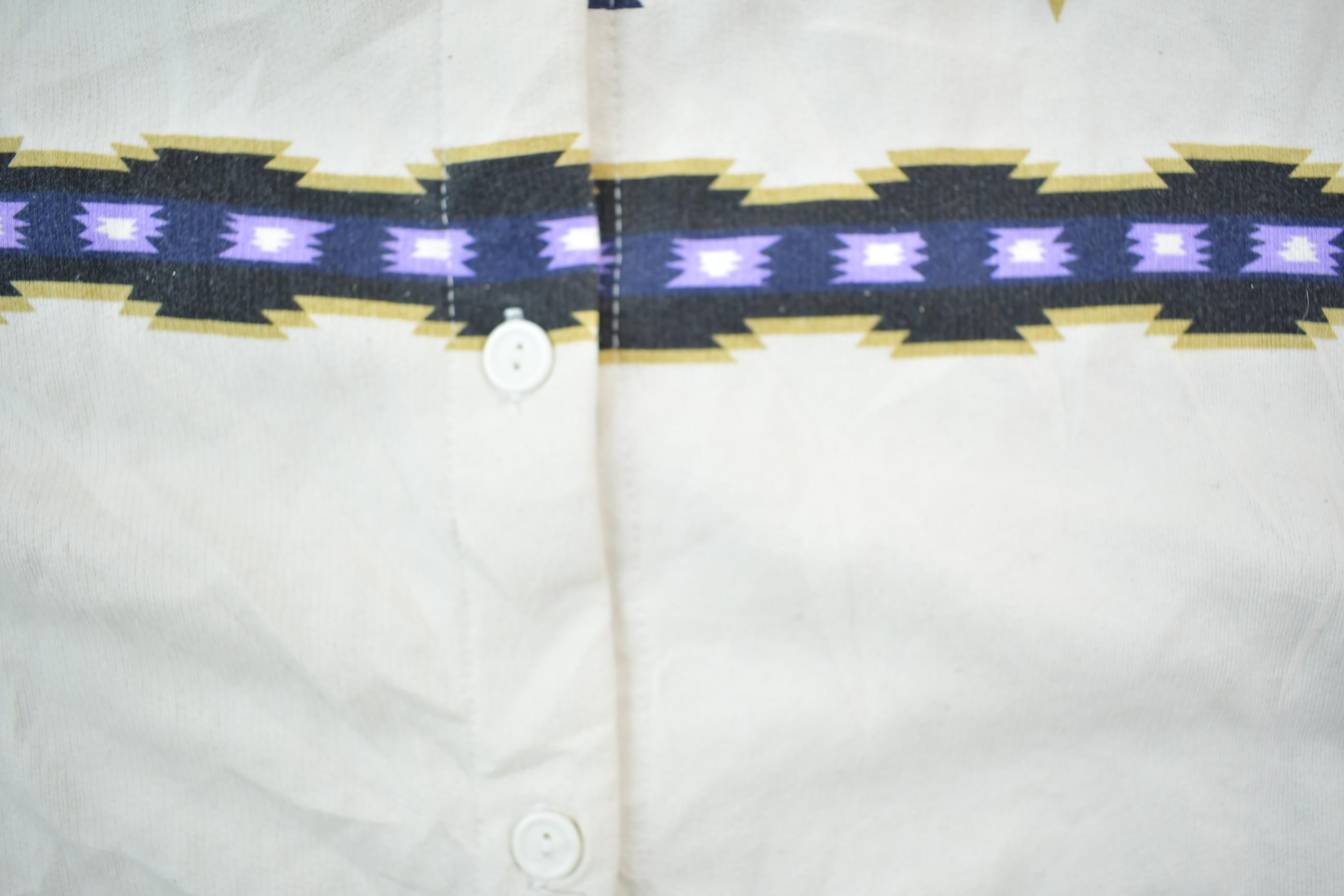 Vintage Pattern Button Up Shirt