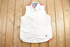 Vintage 1990s Tommy Hilfiger American Flag Stars & Stripes Button Up Vest