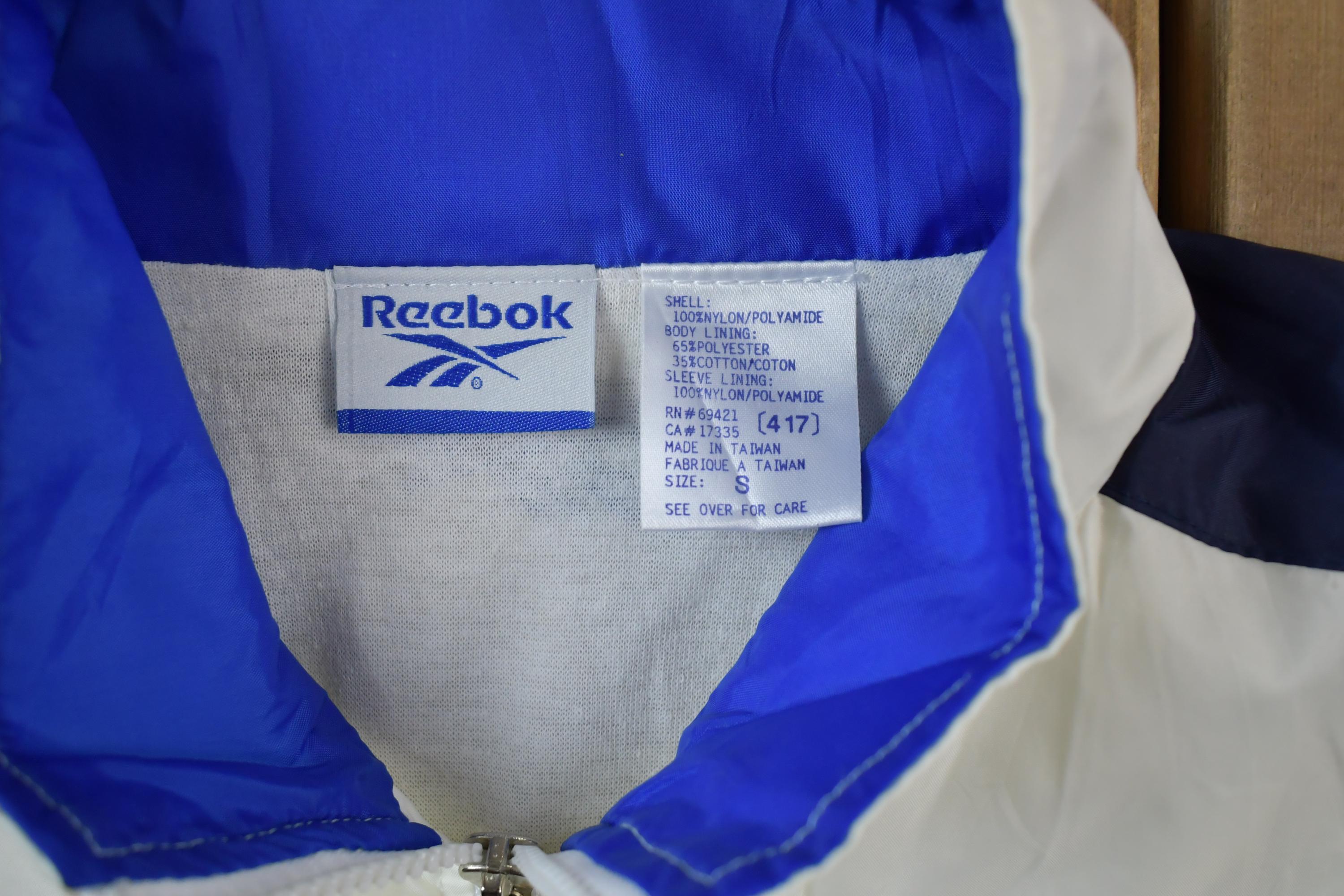 Vintage 1990s Reebok Windbreaker Full Zip Jacket