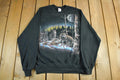 Vintage 1990s Wolf Nature Crewneck Sweatshirt Men's M-L