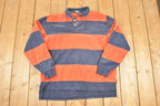 Vintage 1990s Polo By Ralph Lauren Button Up Rugby Shirt Mens M