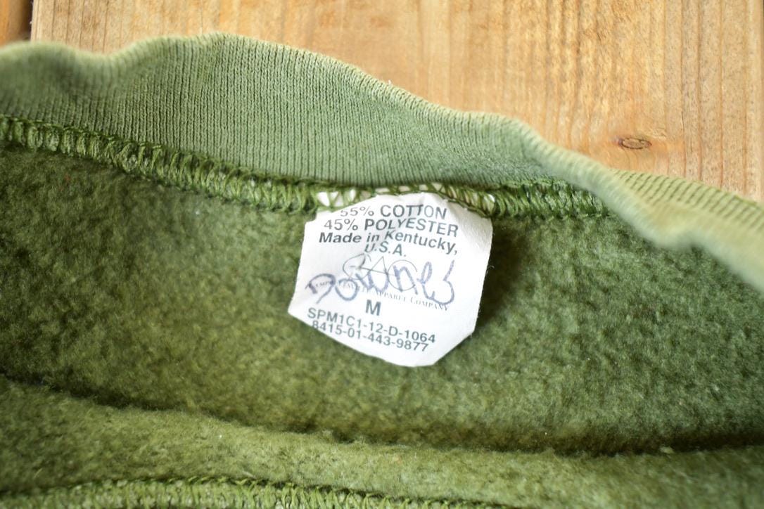 Vintage 1980s Military Crewneck Sweater Mens M