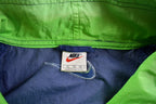 Vintage 1990s Nike Embroidered Mid Swoosh White Tag Windbreaker Jacket Athletic Spring Summer Sportswear