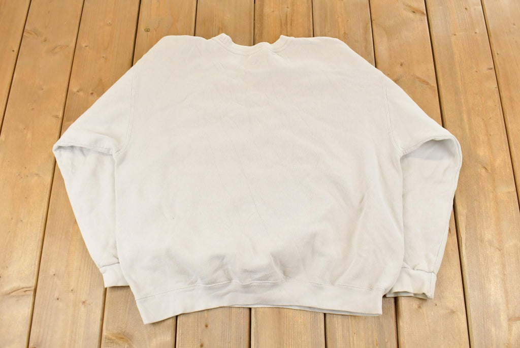 Vintage 1990s Nike Embroidered Mini Swoosh Crewneck Sweatshirt Men's Large