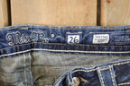 Vintage Deadstock Y2K Miss Me Bedazzled Low Rise Jeans Women's Size 26x31