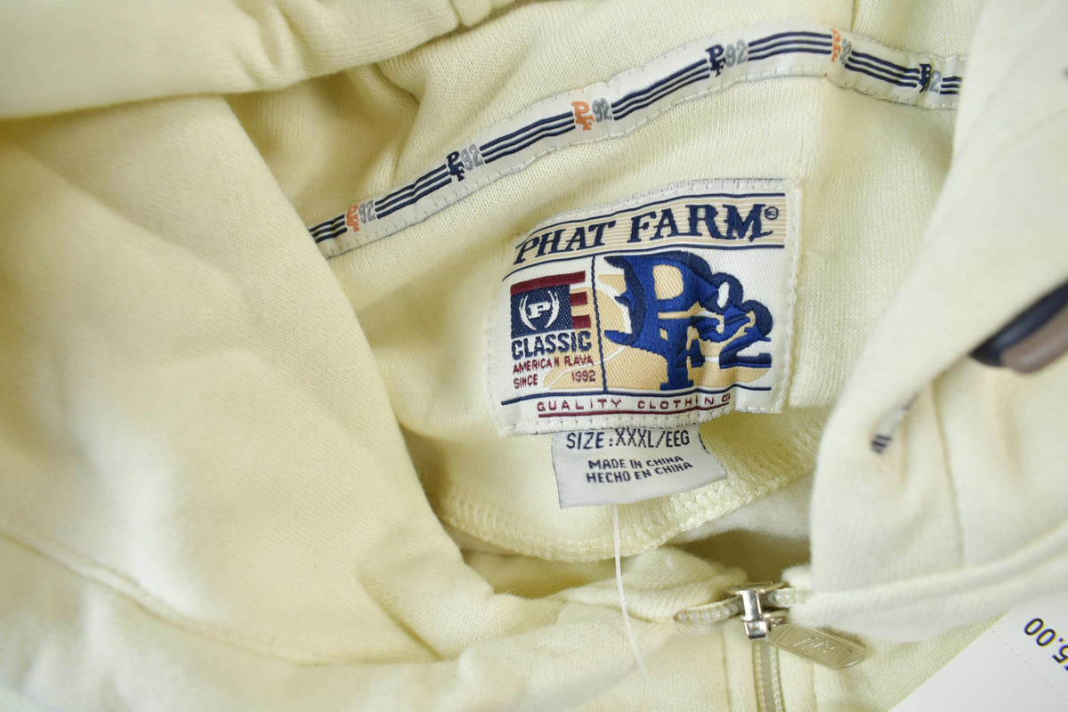 Vintage Deadstock Y2K Phat Farm Embroidered Hoodie & Pants Set Size XXXL