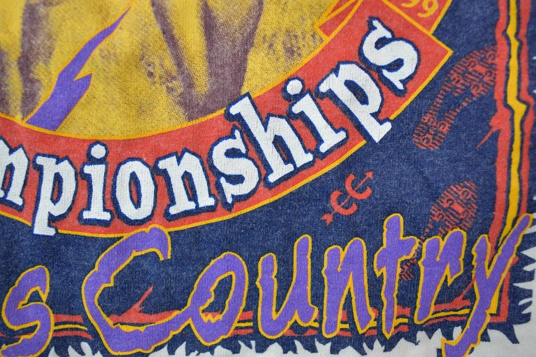 Vintage 1990s District 10 Championships Souvenir T-Shirt  Streetwear  Made In USA  Vacation Tee  Travel T Shirt