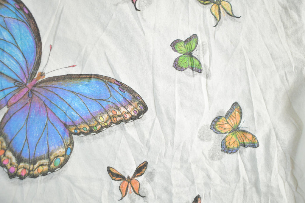 Vintage 1990s Butterfly Single Stitch Graphic T-Shirt Adult Medium