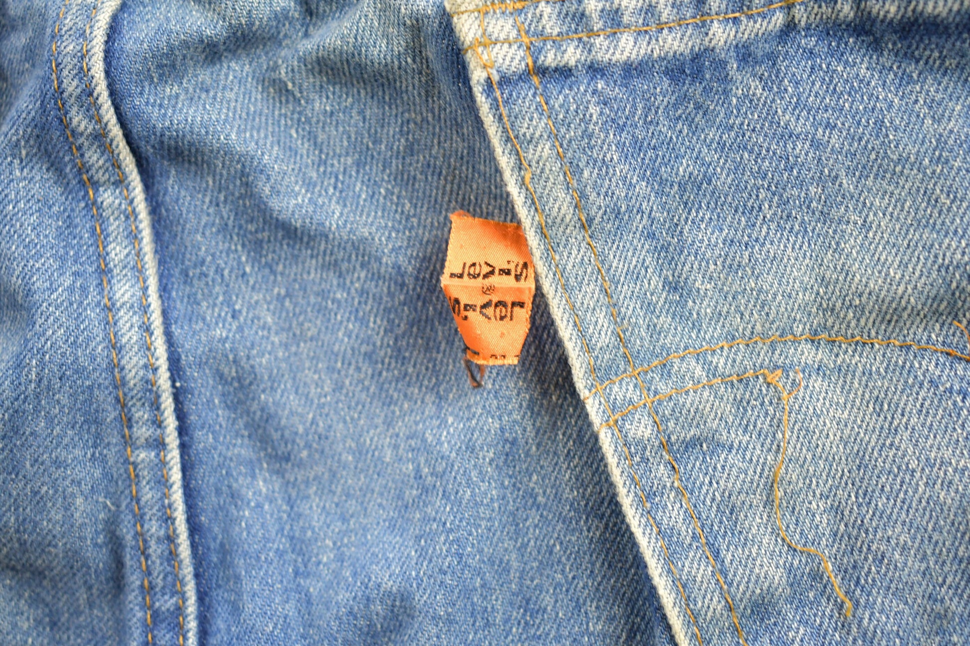 Vintage 1970s Levi's Orange Tab Jeans Size 29 x 29.5