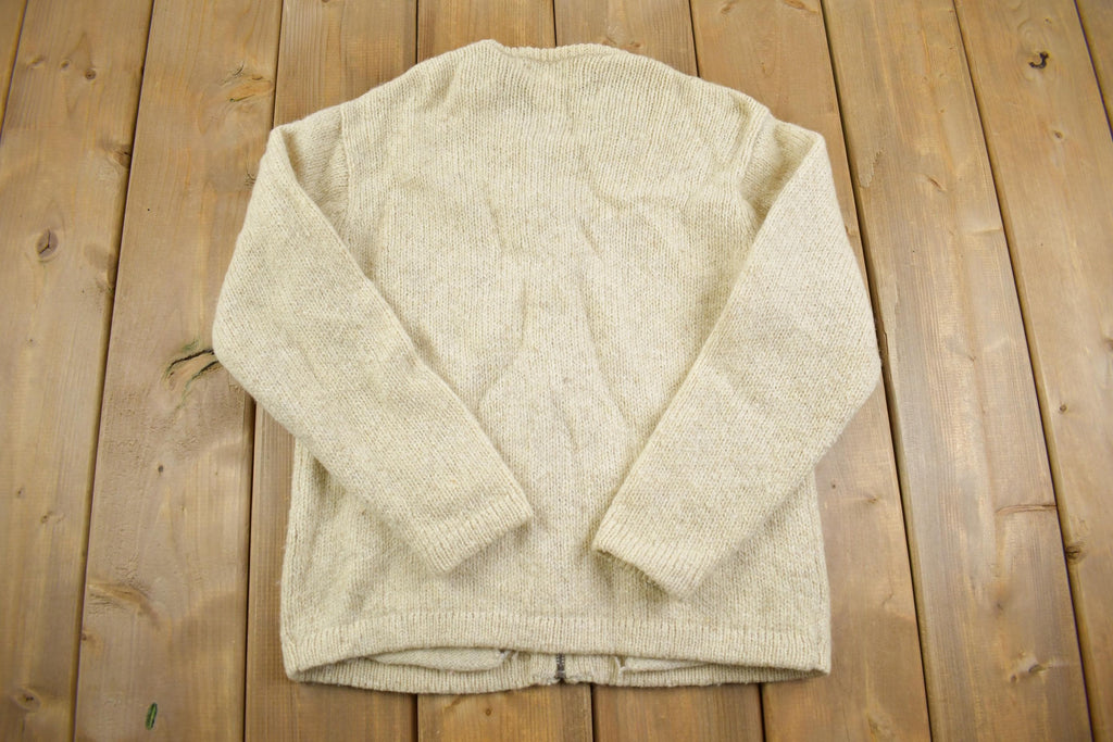 Vintage Y2K Knit LL Bean Wool Cardigan Sweater