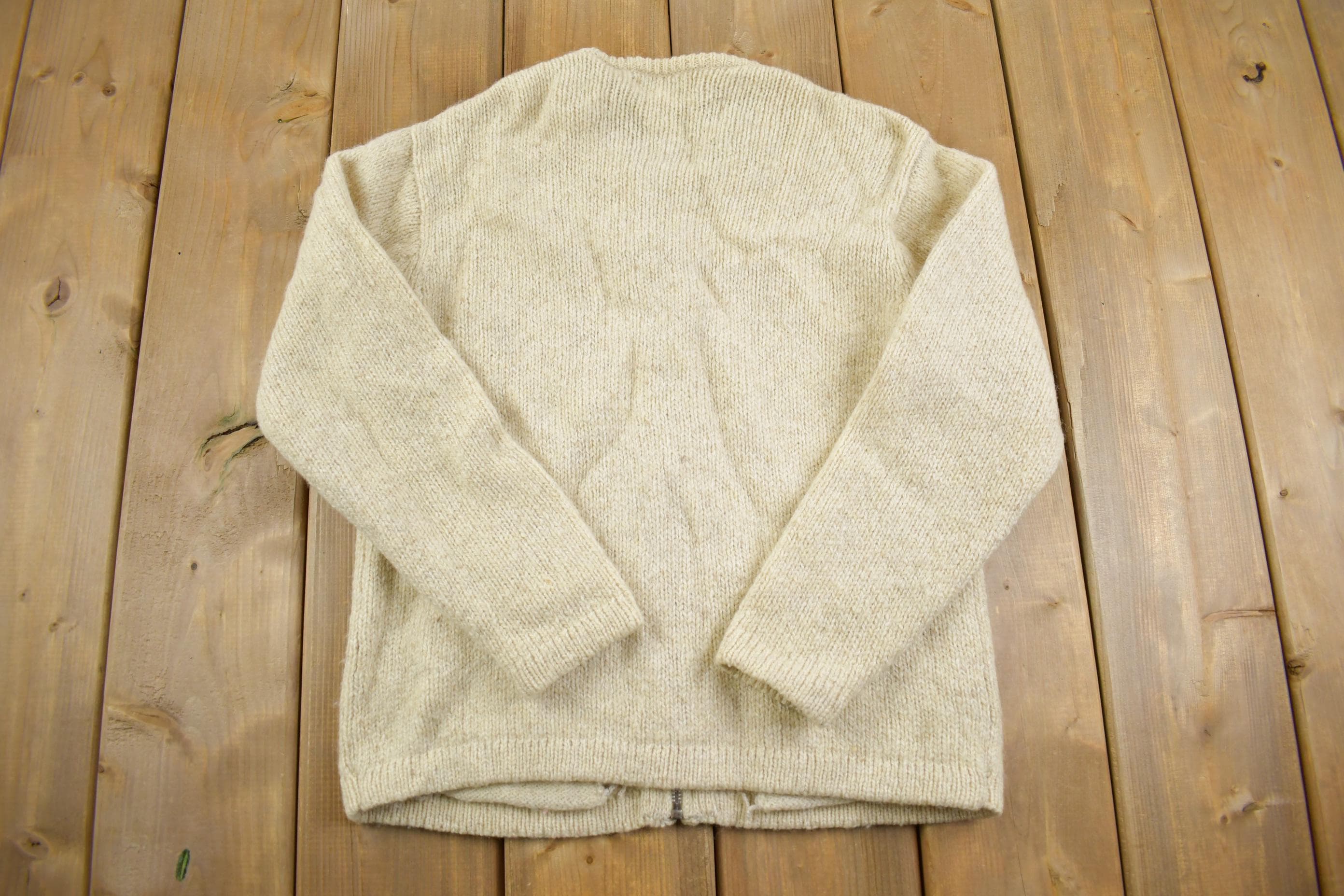 Vintage Y2K Knit LL Bean Wool Cardigan Sweater