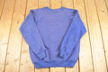 Vintage 1990s Blue Streetwear Blank Crewneck Sweatshirt Men's M