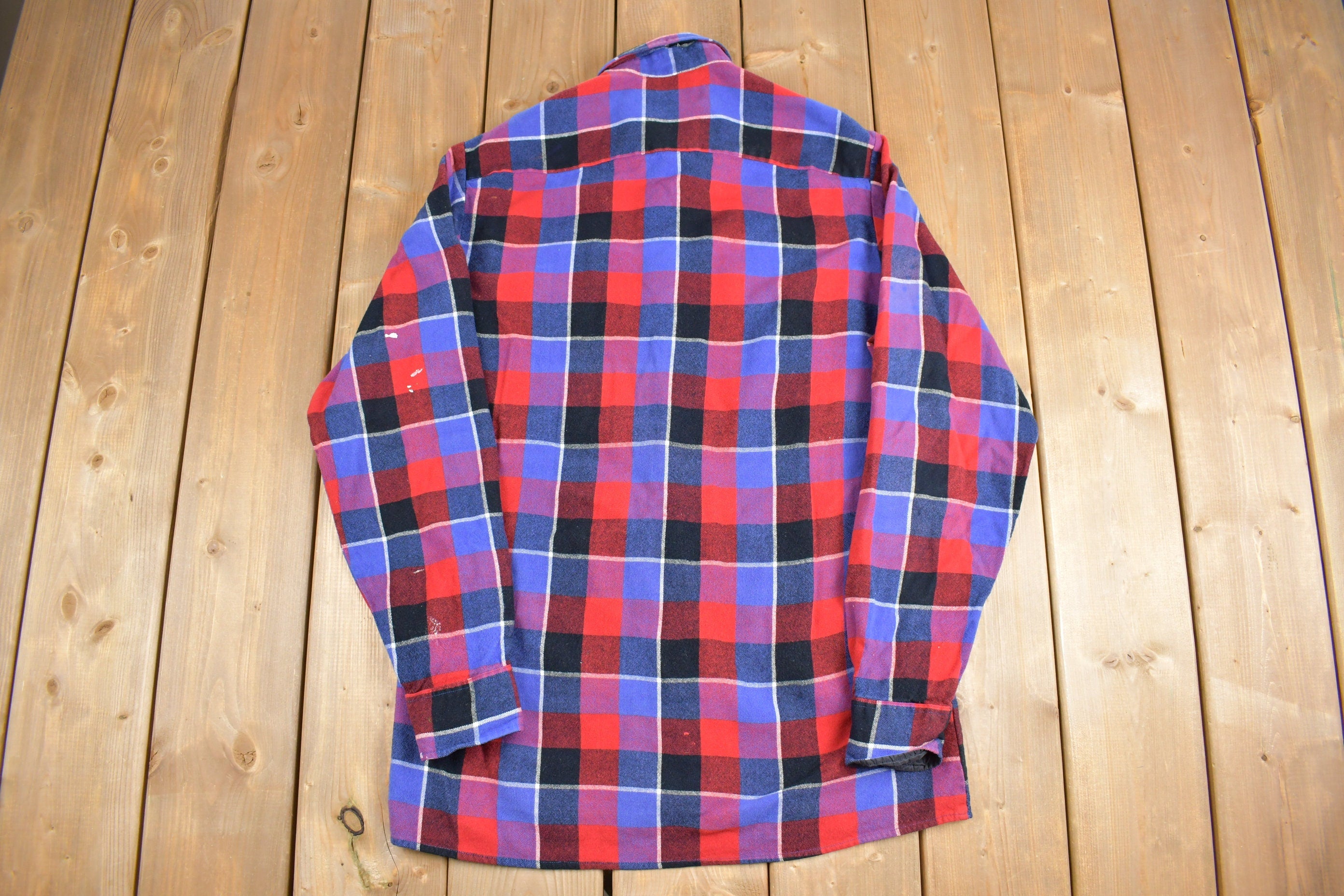 Vintage 1980s Back Packer Plaid Button Up Shirt