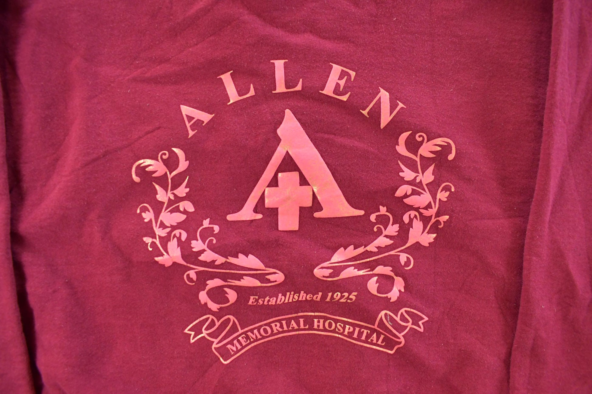 Vintage 1990s Allen Hospital Crewneck Sweatshirt Men's Large
