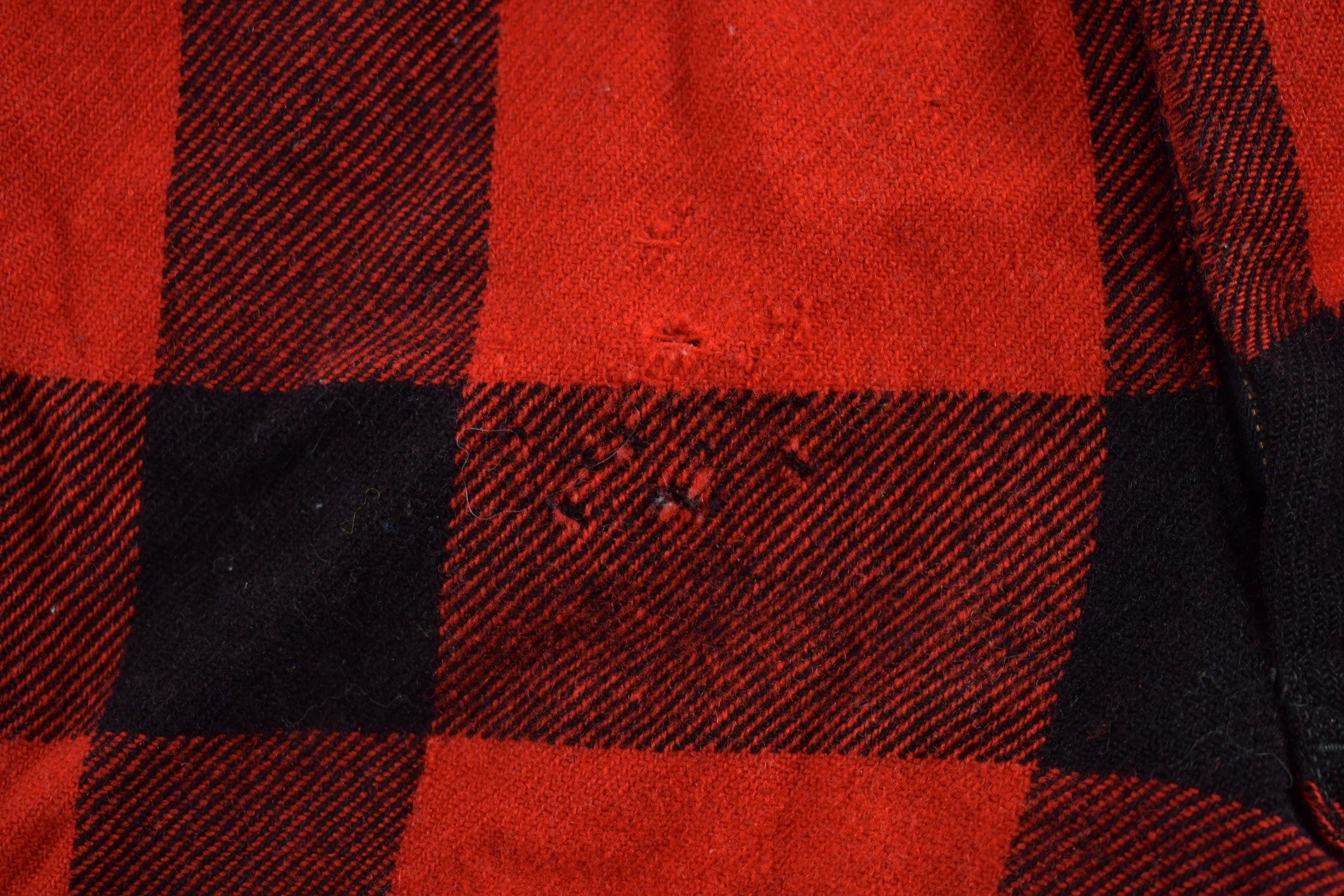 Vintage 1950s Woolrich Plaid Trousers Size 38 x 30.5